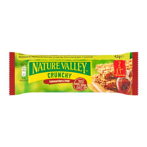 NATURE VALLEY MAPLE SYRUP CRUNCH PMP 2 FOR £1 42G