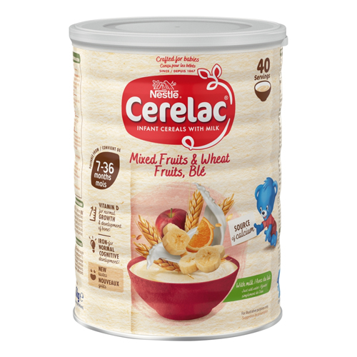 CERELAC MIXED FRUITS & WHEAT WITH MILK INFANT CEREAL , 7M+ 12X 1KG