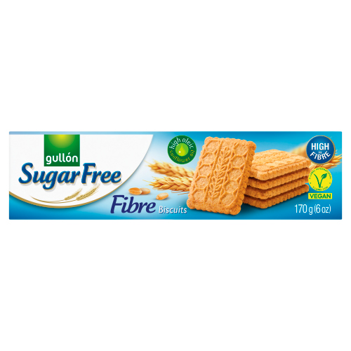 GULLON SUGAR FREE FIBRE BISCUITS 170G