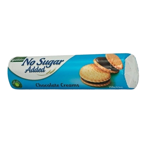 GULLON CHOCOLATE CREAMS NO ADDED SUGAR 250G