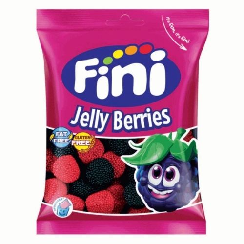 FINI HALAL JELLY RED & BLACK BERRIES BAG 75G