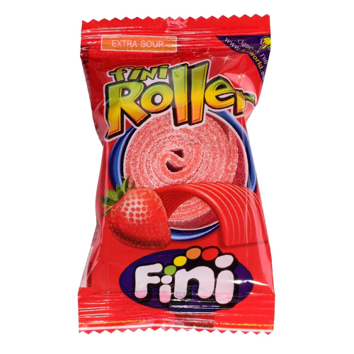 FINI ROLLER CANDY BELT STRAWBERRY 40PK 20G