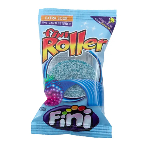 FINI ROLLER CANDY BELT RASPBERRY 40PK 20G
