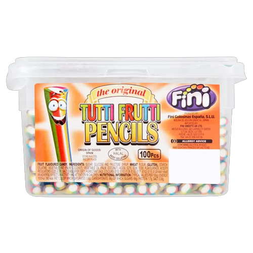 FINI 100 TUTTI FRUTTI PENCILS 10.3G