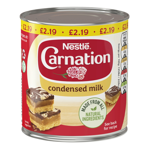 CARNATION CONDENSED MILK PMP £2.19 297G