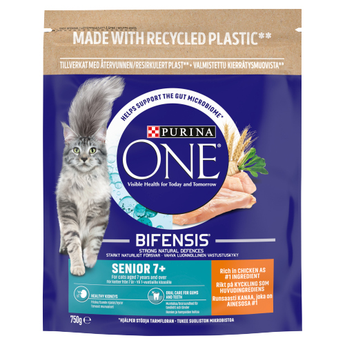 PURINA ONE SENIOR CAT CHICKEN AND W/GRAIN 750G