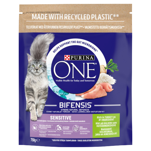 PURINA ONE SENSITIVE CAT TURKEY AND RICE 750G