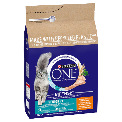 PURINA ONE SENIOR CAT CHICKEN & W/GRAIN 2.8KG