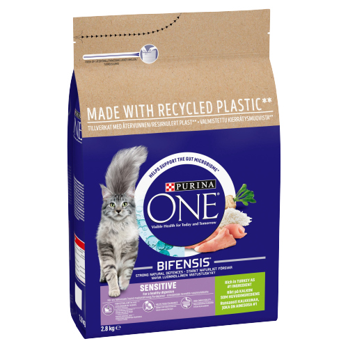 PURINA ONE SENSITIVE CAT TURKEY & RICE 2.8KG