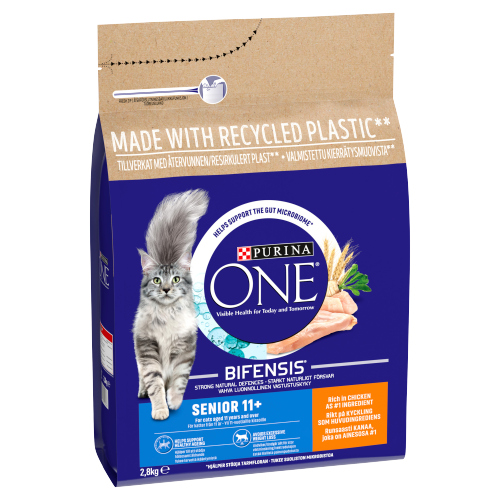 PURINA ONE SENIOR 11+ CAT CHICKEN & W/GRAIN 2.8KG