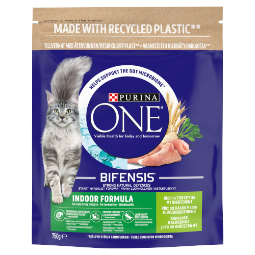 PURINA ONE INDOOR TURKEY AND W/GRAIN 750G
