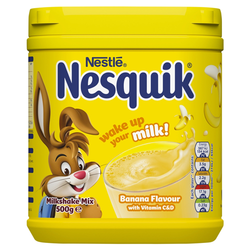 NESQUIK MILKSHAKE POWDER BANANA 500G