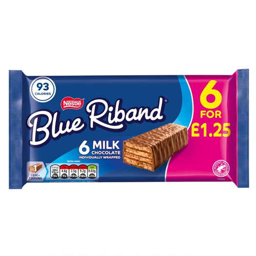 BLUE RIBAND PMP £1.25 6PK 108G