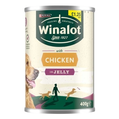 WINALOT CLASSICS CHICKEN IN JELLY PMP £1.25 12X400G