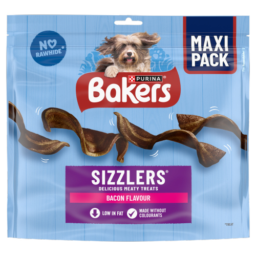 BAKERS DOG TREAT BACON MAXI SIZZLERS 315G