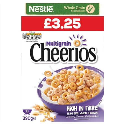 CHEERIOS MULTIGRAIN PMP £3.25 390G