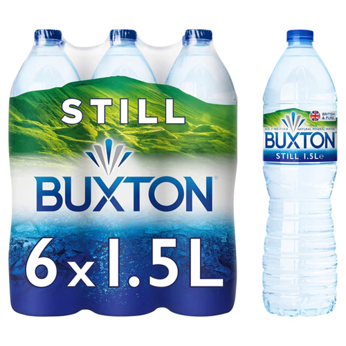 BUXTON STILL NATURAL MINERAL WATER 6X 1.5L