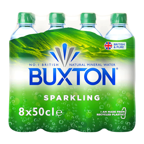BUXTON SPARKLING NATURAL MINERAL WATER 8PK 500ML