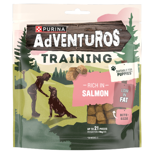 ADVENTUROS TRAINING TREATS SALMON 115G
