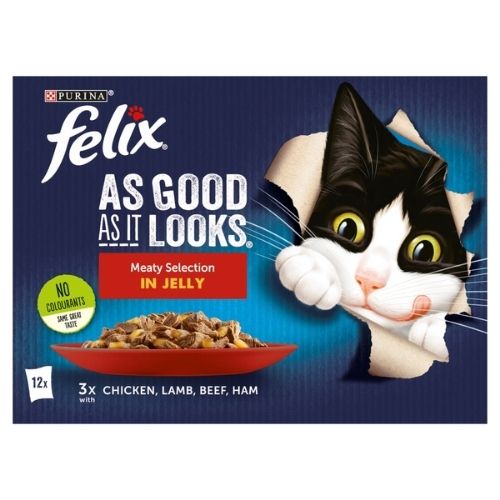 FELIX AGAIL MEATY SELECTIONS IN JELLY 12PK 85G