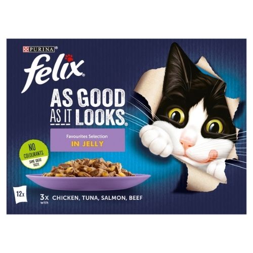FELIX AGAIL FAVOURITES SELECTIONS WET CAT FOOD 12PK 85G