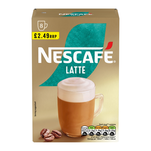 NESCAFE GOLD LATTE PMP £2.49 8PK 144G
