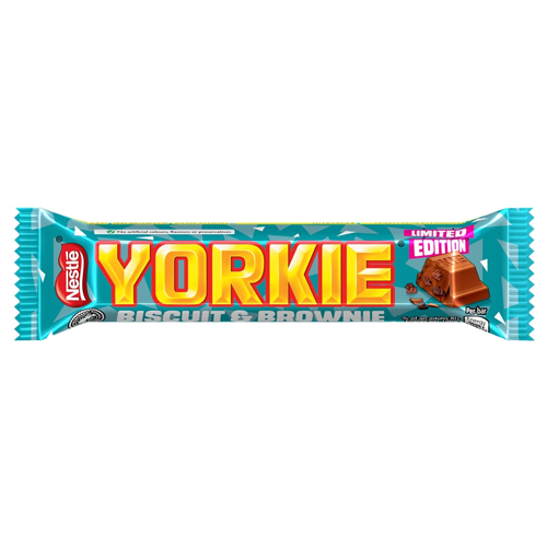 YORKIE BISCUIT & BROWNIE MILK CHOCOLATE BAR 44G