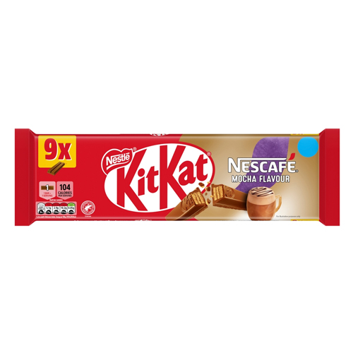 KITKAT 2F NESCAFE MOCHA CHOCOLATE BISCUIT BARS 186.3 G