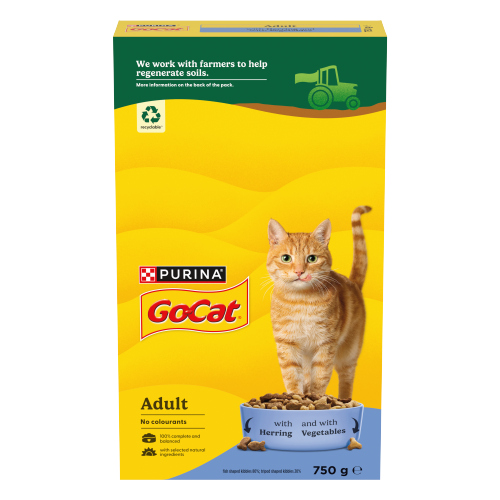 GO-CAT ADULT CAT FOOD TUNA HERRING & VEG 750G