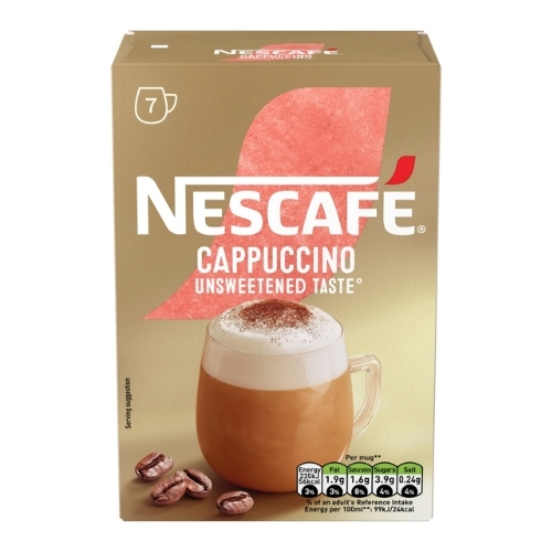 NESCAFE GOLD CAPPUCCINO UNSWEETENED 7SAC 99.4G