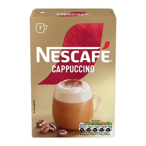 NESCAFE CAPPUCCINO INSTANT COFFEE 7SAC 108.5G