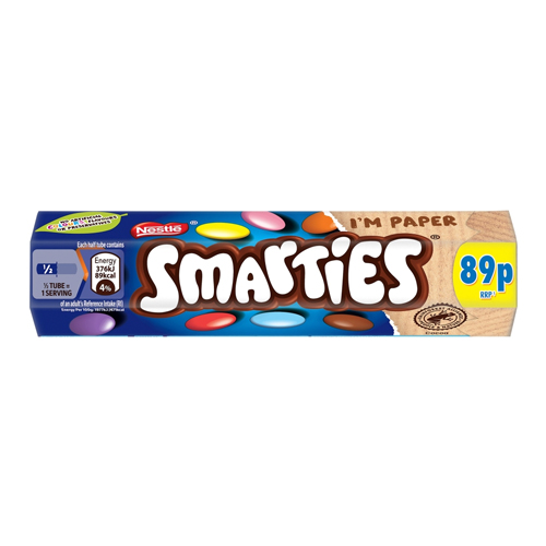SMARTIES MILK CHOCOLATE TUBE PMP 89P 38G