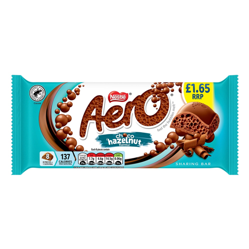 AERO HAZELNUT BLOCK PMP £1.65 90G