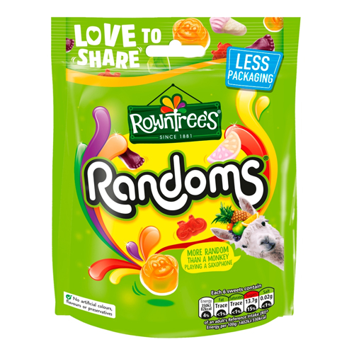 ROWNTREE'S RANDOMS SHARING BAG 150G