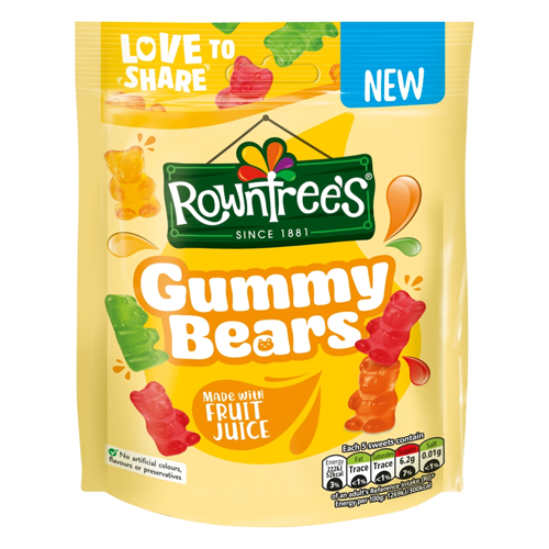 ROWNTREE'S GUMMY BEARS POUCH 115G