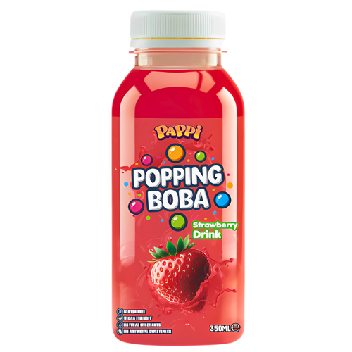 PAPPI STRAWBERRY POPPING BOBA 350ML