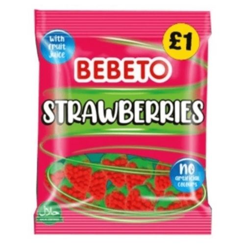 BEBETO STRAWBERRIES PMP £1.00 150G