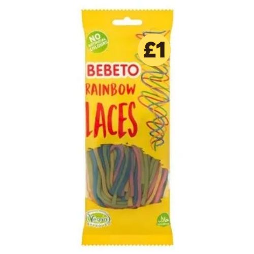 BEBETO RAINBOW LACES PMP £1.00 160G