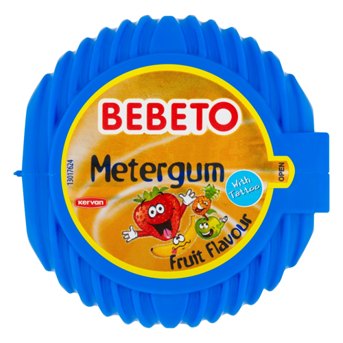 BEBETO METERGUM STRAWBERRY, TUTTI FRUTTI & TROPICAL FLAVOUR PMP 69P 35G