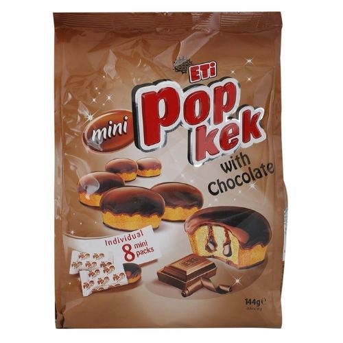 ETI MINI POPKEK CHOCOLATE CAKES 144G