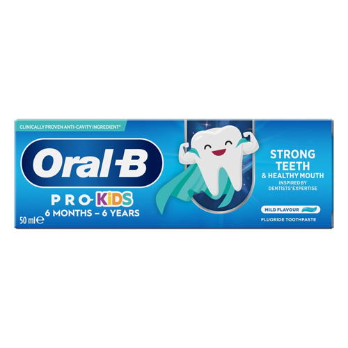 ORAL B PRO KIDS TOOTHPASTE 0-6 YEARS 50ML