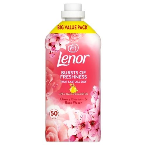 LENOR FABRIC CONDITIONER 50 W CHERRY BLOSSOM & ROSE WATER 1.65L