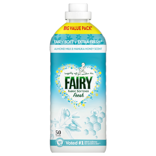 FAIRY FABRIC CONDITIONER FRESH 50 WASH ALMOND MILK & MANUKA HONEY 1.650L