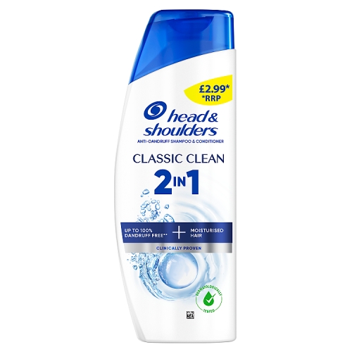 HEAD & SHOULDERS 2IN1 CLASSIC CLEAN PMP £2.99 250ML