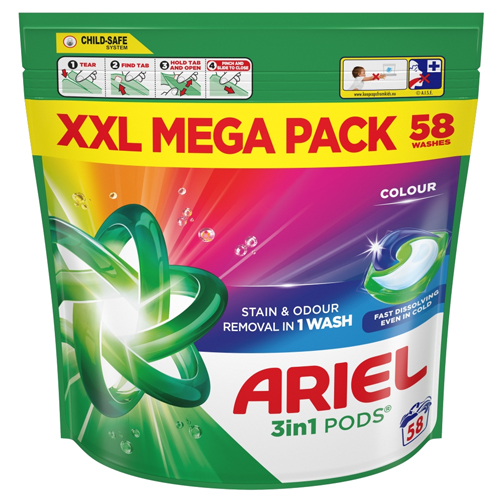 ARIEL ALL IN 1 PODS COLOUR 58S
