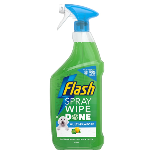 FLASH SPRAY WIPE DONE PET 800ML