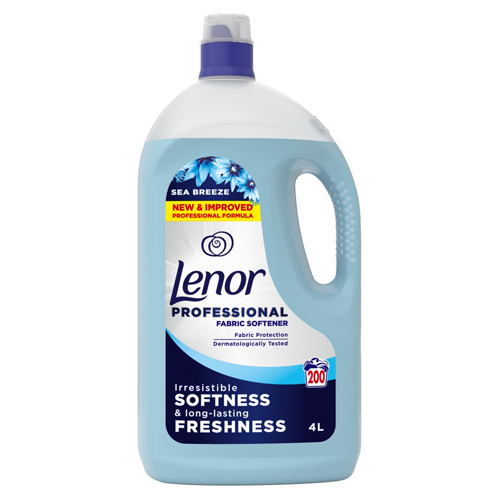 LENOR PROFESSIONAL SEA BREEZE FABRIC SOFTENER LIQUID 200W 4L