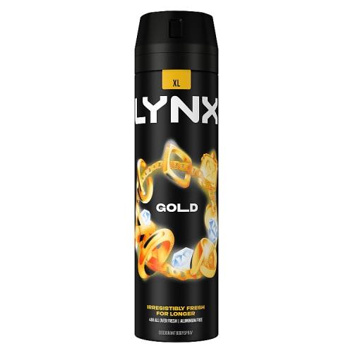 LYNX BODY SPRAY GOLD 200ML