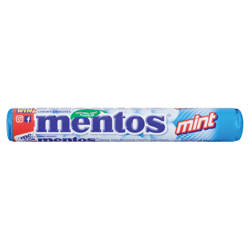MENTOS MINT CHEWY DRAGEES 38G
