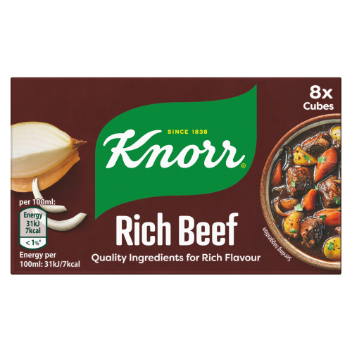 KNORR 8X THE RICH BEEF CUBE 80G